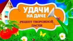 Удачи на даче. Зелёный лук в теплице. Рецепт творожной пасхи (09.04.2026)