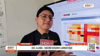 Lambayeque: High temperatures and strong winds to continue