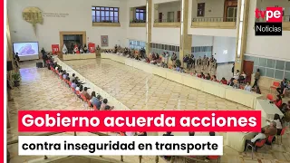 President Fujimori reaches agreement with transport unions on actions against insecurity and crime