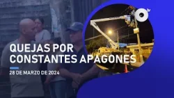 #NoticiasEcuador | Habitantes de la Coop. 26 de Febrero se quejan de constantes apagones 28/03/2024