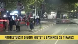 Tensione në rrugët e Tiranës, përballja mes studentëve dhe policisë vazhdon
