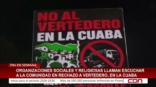 Social and religious organizations call to listen to the community in rejection of the landfill i...