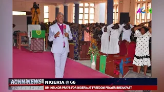 BP. IKEAKOR PRAYS FOR NIGERIA AT FREEDOM PRAYER BREAKFAST