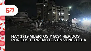 HAY 1719 MUERTOS Y 5034 HERIDOS POR LOS TERREMOTOS EN VENEZUELA  IVÁN GARCÍA MARRERO EN VENEZUELA