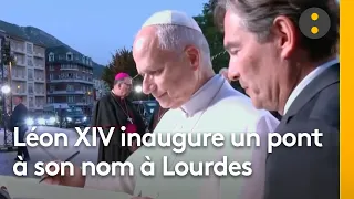 Leo XIV in Lourdes: The Holy Father inaugurates a bridge in his name alongside the city's mayor
