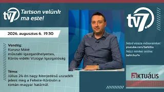 Aktuális - Körös-vidéki Vízügyi Igazgatóság 2026.08.06
