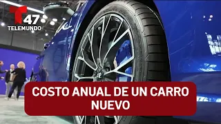 Annual cost of a new car