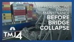 Ship had engine maintenance before hitting Baltimore bridge, officials say