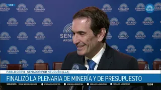 INTERVIEW WITH SENATOR PABLO CERVI - PLENARY OF MINING, ENERGY AND BUDGET 09/03/26