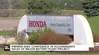 Premier Ford says Volkswagen battery plant delay shows 'confidence'