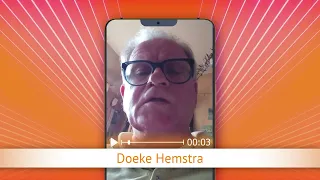 TV Oranje app videoboodschap - Doeke Hemstra