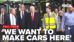 'We want to make cars here': Trump visits Ford plant
