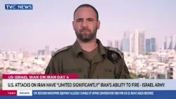 U.S Attacks On Iran Have ''Significantly" Limited Iran's Ability To Fire - Israel Army U.S Attacks On Iran Have ''Significantly" Limited Iran's Ability To Fire - Israel Army
