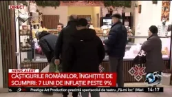 Câștigurile românilor, înghițite de scumpiri. 7 luni de inflație peste 9% Câștigurile românilor, înghițite de scumpiri. 7 luni de inflație peste 9%