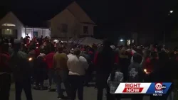 Northland community gathers for vigil honoring Chris Wells after deadly neighbor dispute