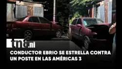 It could have ended in tragedy! Drunk driver crashes into a pole on Las Américas 3