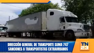 General Directorate of Transport issues 747 sanctions against intercity transport operators