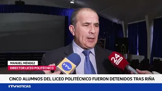 Five students taken away by police after brawl at Polytechnic High School in Punta Arenas
