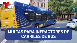 Infractores de carriles de bus enfrentarán multas en NYC
