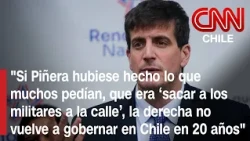 Schalper defiende gestión de expresidente Piñera en el estallido social, tras críticas