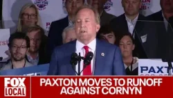 Paxton moves to runoff against Cornyn for Senate seat