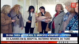 CINCO TV - SOLIDARITY IN TIGRE: 16 BABY LAYETTES DONATED AT THE MATERNAL AND CHILD HOSPITAL
