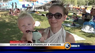 SOKAN VÁLASZTJÁK A STRANDOLÁST A HŐSÉGBEN