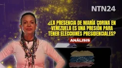 Is María Corina's presence in Venezuela pressure to hold presidential elections?