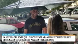 Entre el olor a praliné y la crisis: la historia de Nicolás, un vendedor del centro