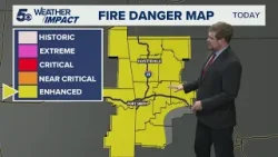 Latest weather | Winds getting up to 10-20 mph, causing increased fire concern