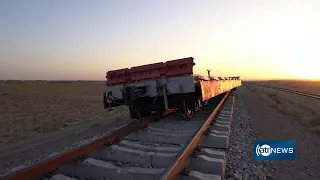Khaf-Herat railway's fourth section nears completion | تکمیل فاز اول قطعه چهارم خط آهن خواف–هرات