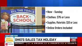 Ohio's sales tax holiday underway through Sunday