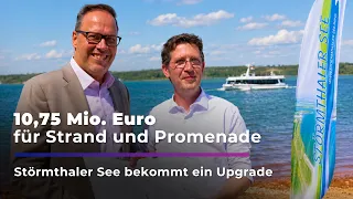 Störmthaler See: 10.75 Million Euros for Beach and Promenade | Sachsen Fernsehen
