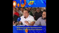 ? Dirigentes choferiles lamentan muerte de Mario Ureña y denuncian amenazas