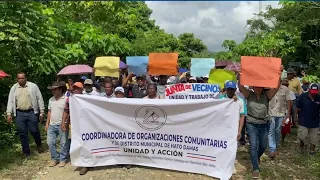 Hato Damas communities protest over Haina River material extraction and aqueduct delays