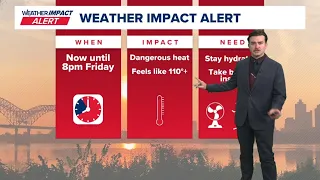 Heat and humidity pushes forward, Weather Impact Alert continues