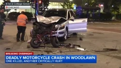 Motorcycle rider killed, 2 others hurt in Woodlawn crash, Chicago police say