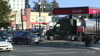 ‘Tragic incident’: Nanaimo RCMP investigate after pedestrian fatally struck by fuel tanker