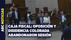 Oposición y disidencia rechazan acelerado trámite de reforma de la Caja Fiscal y abandonan sesión