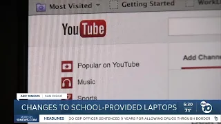 San Diego Unified blocks Youtube & other sites on school laptops