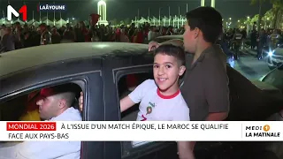 Scènes de liesse après la qualification du Maroc pour les 8es de finale de la Coupe du Monde 2026