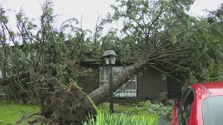 Roof ripped off Orland Park animal hospital as severe storms batter southwest suburbs