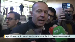Lega, Fontana and Romeo give Salvini an ultimatum. And are heckled by some militants