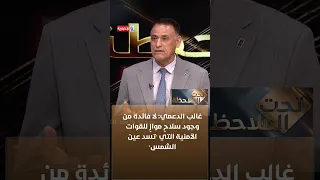 Dr. Ghaleb Al-Daami: There is no point in having arms parallel to security forces that are "secon...