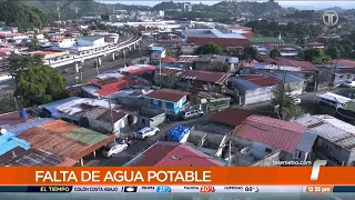 The odyssey of getting water in Altos de San José, they don't even have enough to bathe