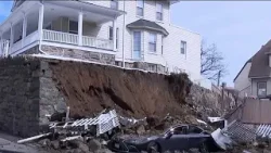 Colapso de estructura sobre un vehículo en Yonkers