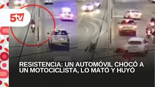 RESISTENCIA: UN AUTOMÓVIL CHOCÓ A UN MOTOCICLISTA, LO MATÓ Y HUYÓ | COMISARIO FACUNDO GOMEZ