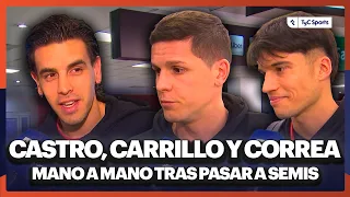 WORDS FROM THE SEMIFINALISTS: CASTRO, CARRILLO, AND CORREA SPOKE WITH TyC SPORTS IN EZEIZA