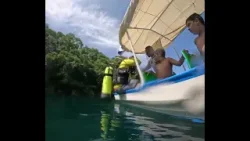 Bajamos 45 metros a bucear la laguna de Aramuaca en San Miguel 