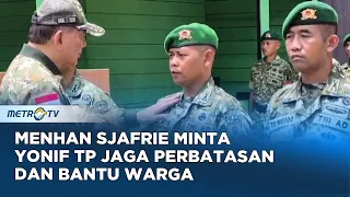 Menhan: Prajurit Yonif TP Harus Jadi Penggerak Pembangunan di Wilayah Perbatasan